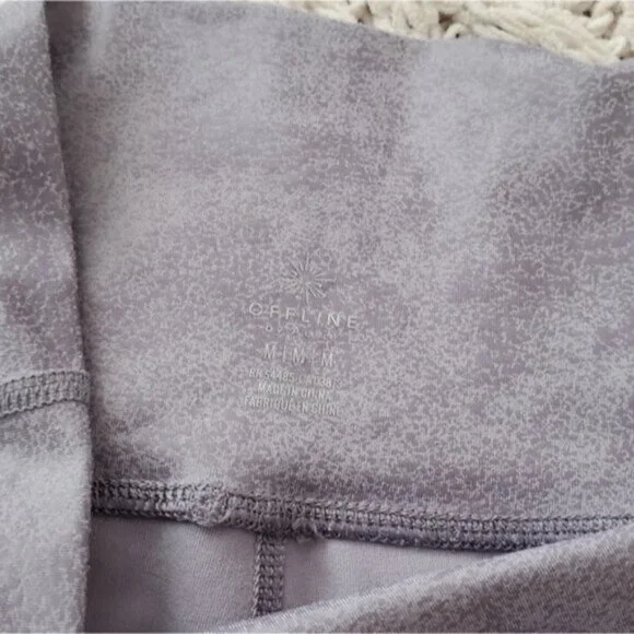 NWT AERIE Coated Faux Leather Light Mauve Limited Edition Leggings- M - Picture 7 of 8